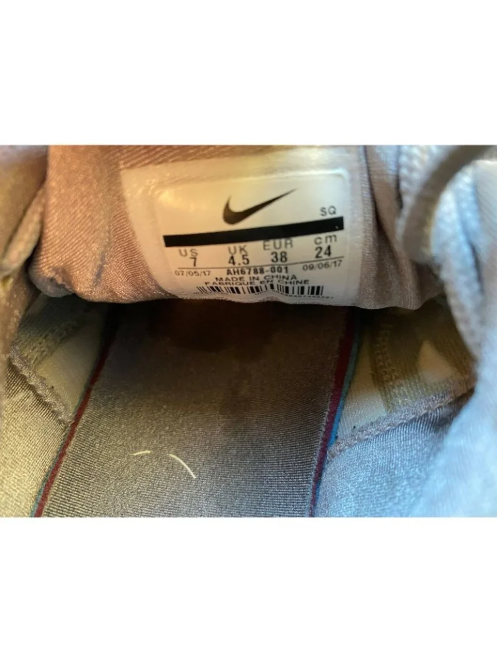 Nike Air Max Plus LX Gunsmoke Atmosphere Grey Shoes Women’s 7 AH6788-001